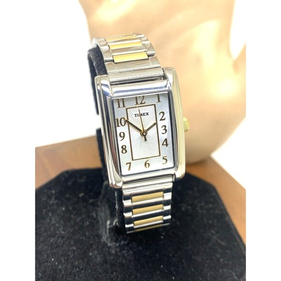 Timex Women\'s Watch TW2U44200 Quartz Two Tone Steel Expansion Band Tank 21mm main image 12